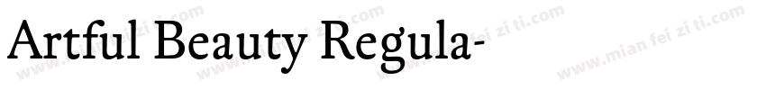 Artful Beauty Regula字体转换